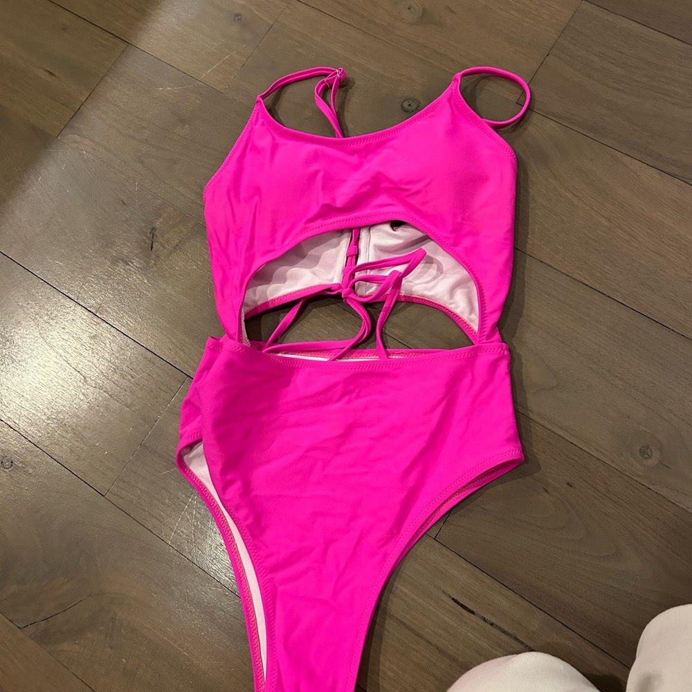 Kids Pink One Piece Swimsuit